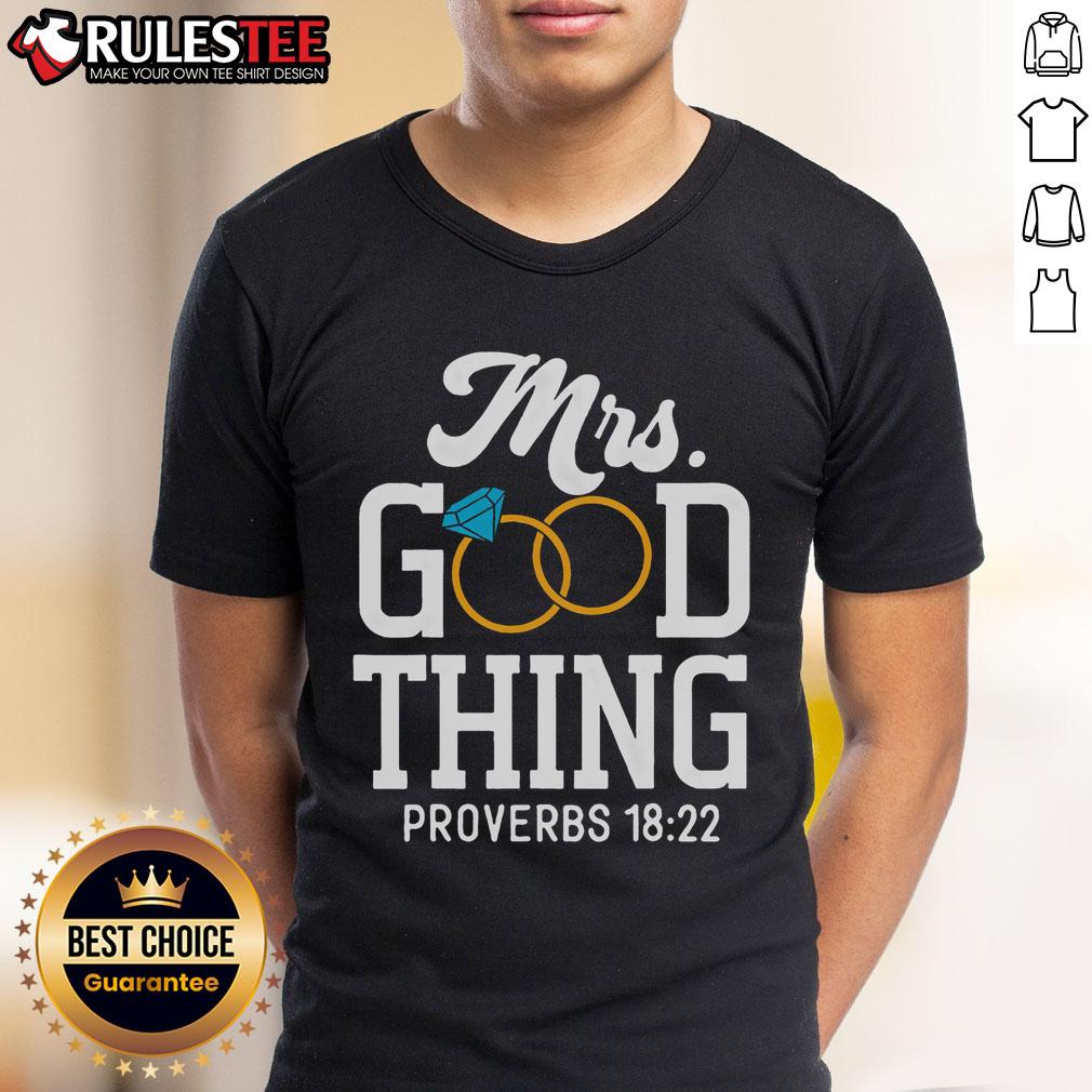 Nice Mrs Good Thing Christian T-Shirt featuring a stylish design with uplifting messages for faith and positivity.