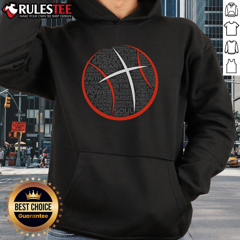 Awesome basketball Christian athlete hoodie featuring a stylish design that blends faith and sports for true fans.