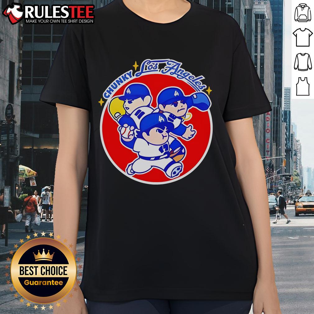 Awesome Chunky Chunkytani Bullpen Ladies Tee in vibrant colors, perfect for casual wear and stylish comfort.