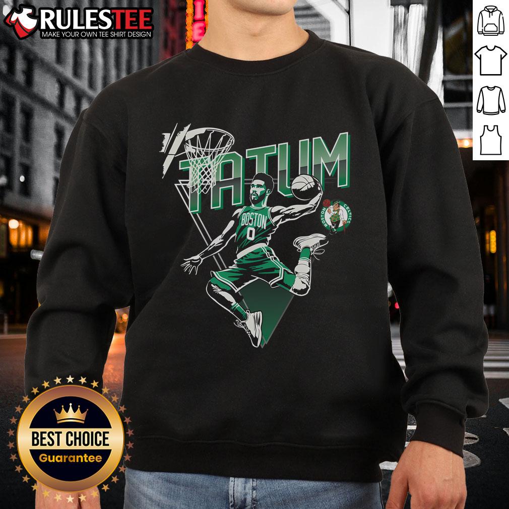 Awesome DraftKings x NBPA Jayson Tatum sweatshirt featuring vibrant colors and stylish design for basketball fans.