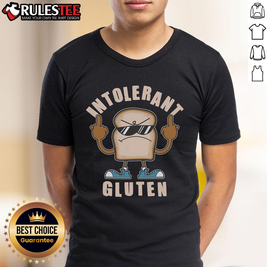 Awesome Funny Intolerant Gluten T-Shirt featuring a humorous design for gluten-sensitive individuals.