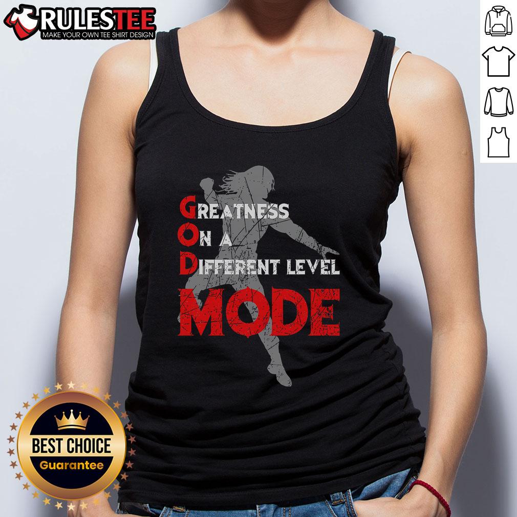 Awesome Greatness On A Different Level Mode Tank Top in vibrant colors, showcasing a stylish and comfortable design for casual wear.