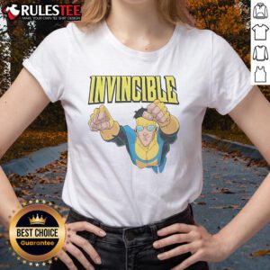 Awesome Invincible Mark Grayson Ladies Tee featuring vibrant graphic design, perfect for fans of the comic series.
