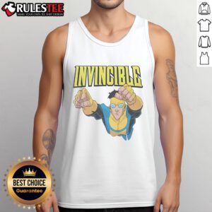 Awesome Invincible Mark Grayson tank top featuring vibrant graphics and a comfortable fit, perfect for fans of the series.