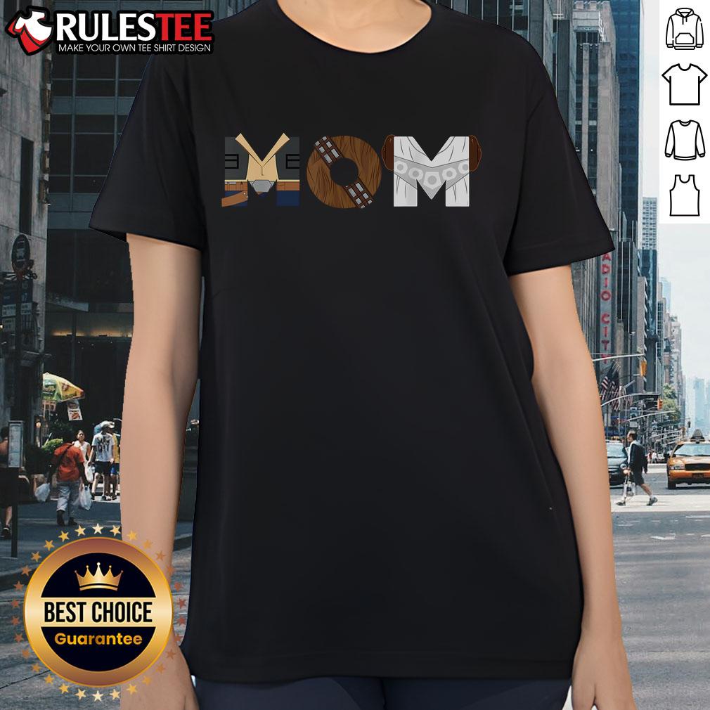 Awesome Mom Mothers Day Birthday Clothes Text Ladies Tee featuring a stylish design perfect for celebrating moms.