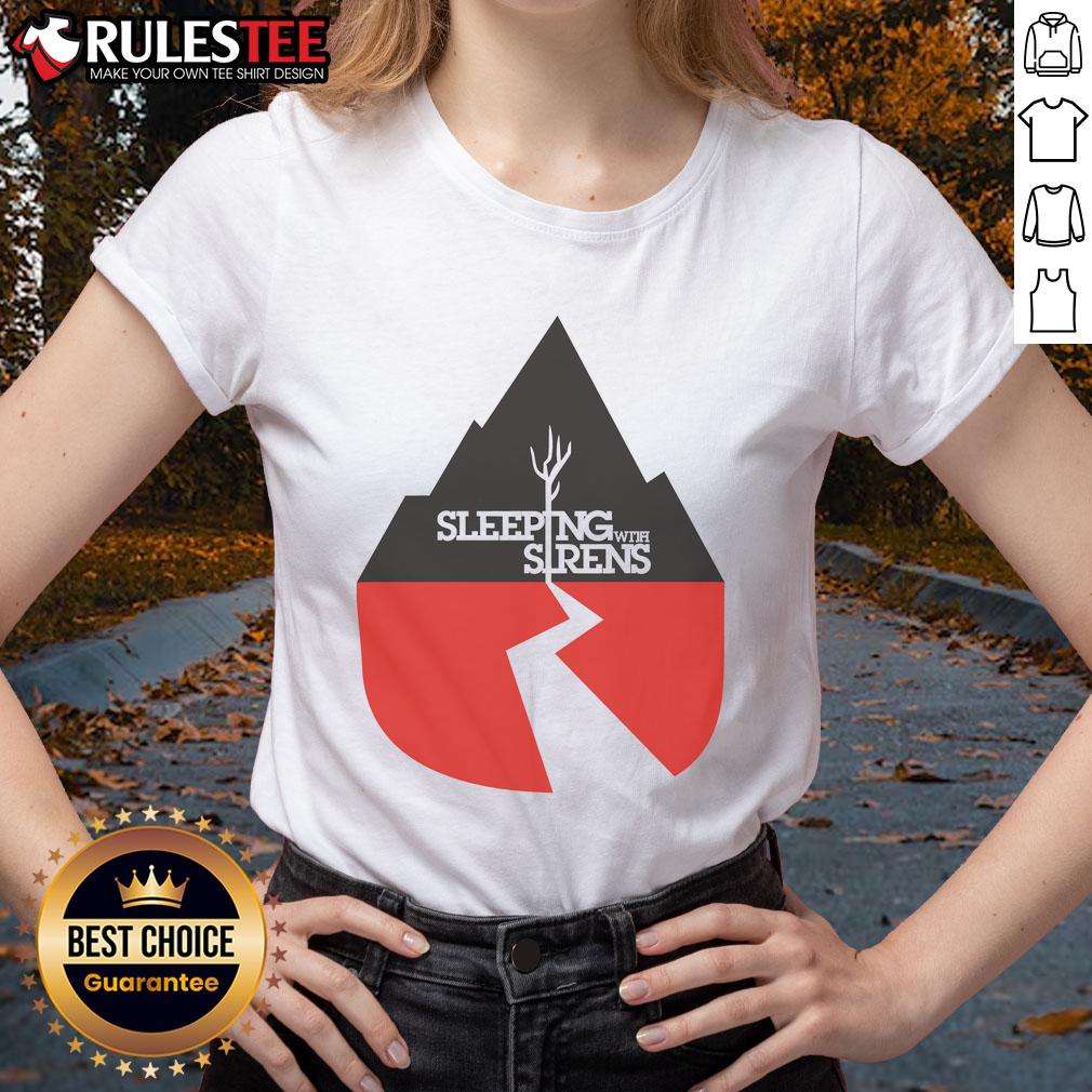 Awesome Sleeping With Sirens classic ladies tee featuring vibrant design, perfect for fans of the band and stylish comfort.