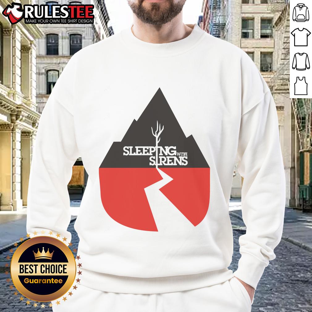 Awesome Sleeping With Sirens sweatshirt featuring ears to see and eyes to hear design, perfect for fans and casual wear.