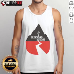 Awesome Sleeping With Sirens tank top featuring unique ears and eyes design, perfect for fans of the band.