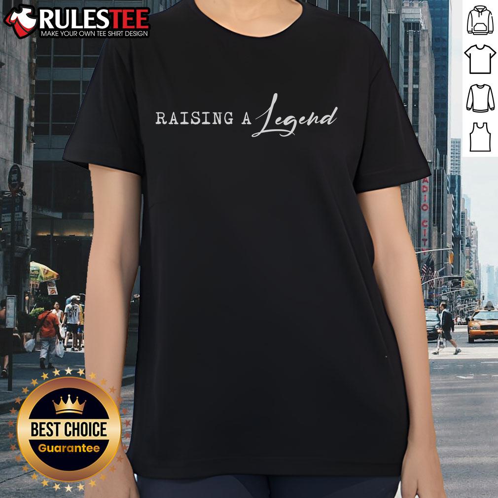 Alt Text: Awesome Vintage Raising A Legend Parenting Classic Ladies Tee showcasing a stylish design for proud parents.
