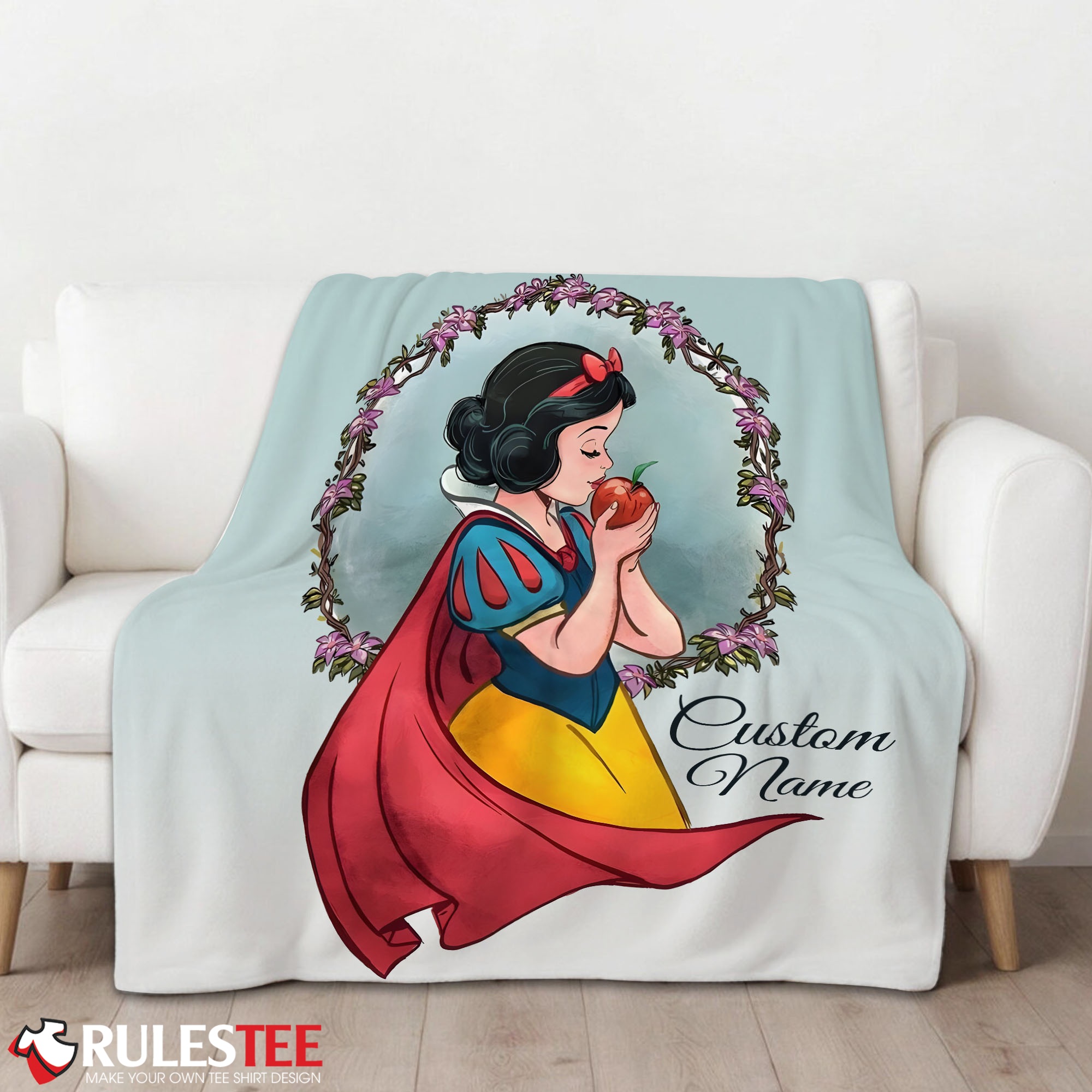 Cartoon Disney Snow White Princess Blanket Fleece Customized Blanket