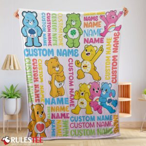Cute Care Bears & Friends Blanket Fleece Customized Blanket