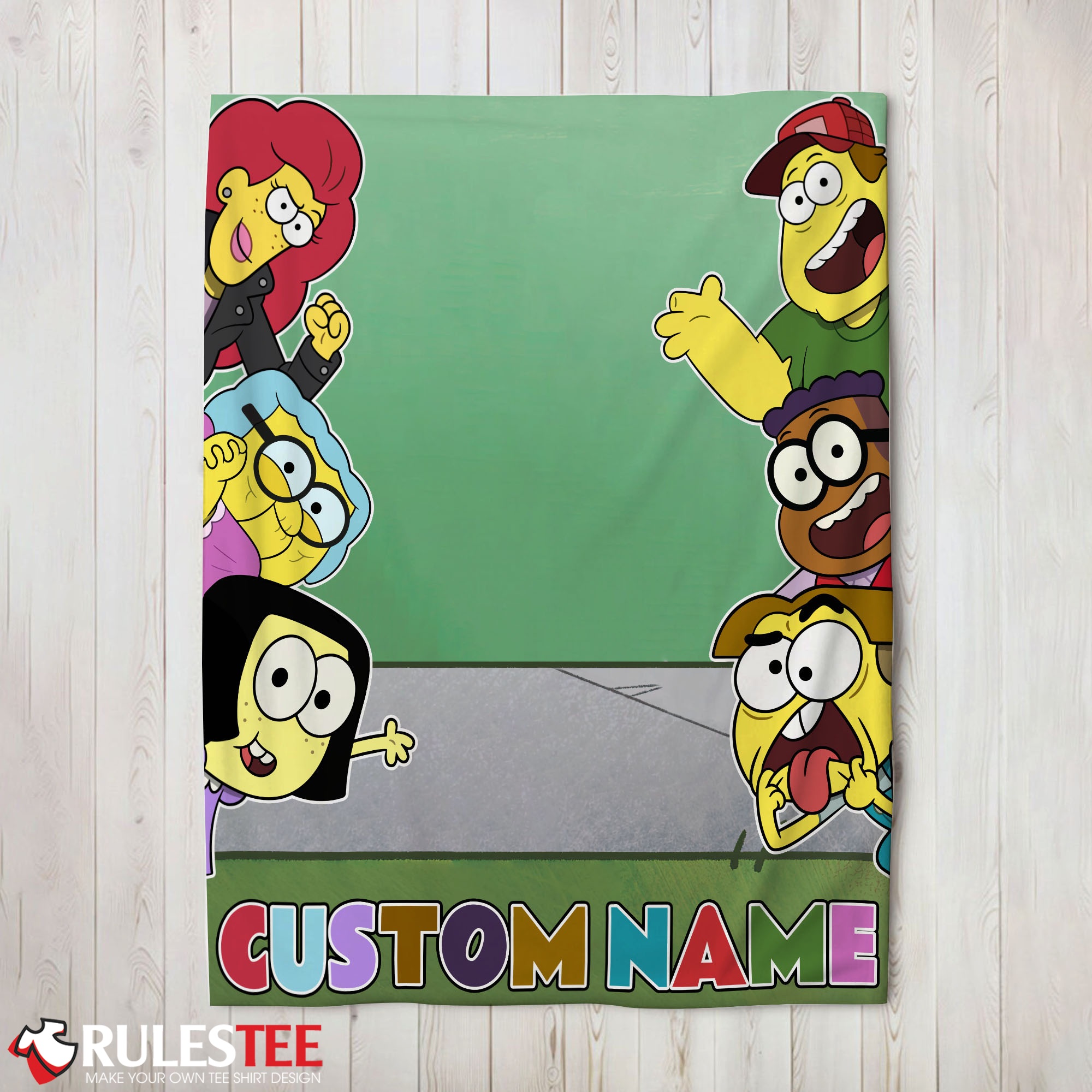 Disney Big City Greens Peeking Family Blanket Fleece Customized Blanket