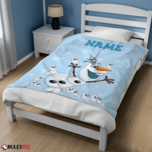 Disney Frozen Olaf Dancing Blanket Fleece Customized Blanket-mk-02