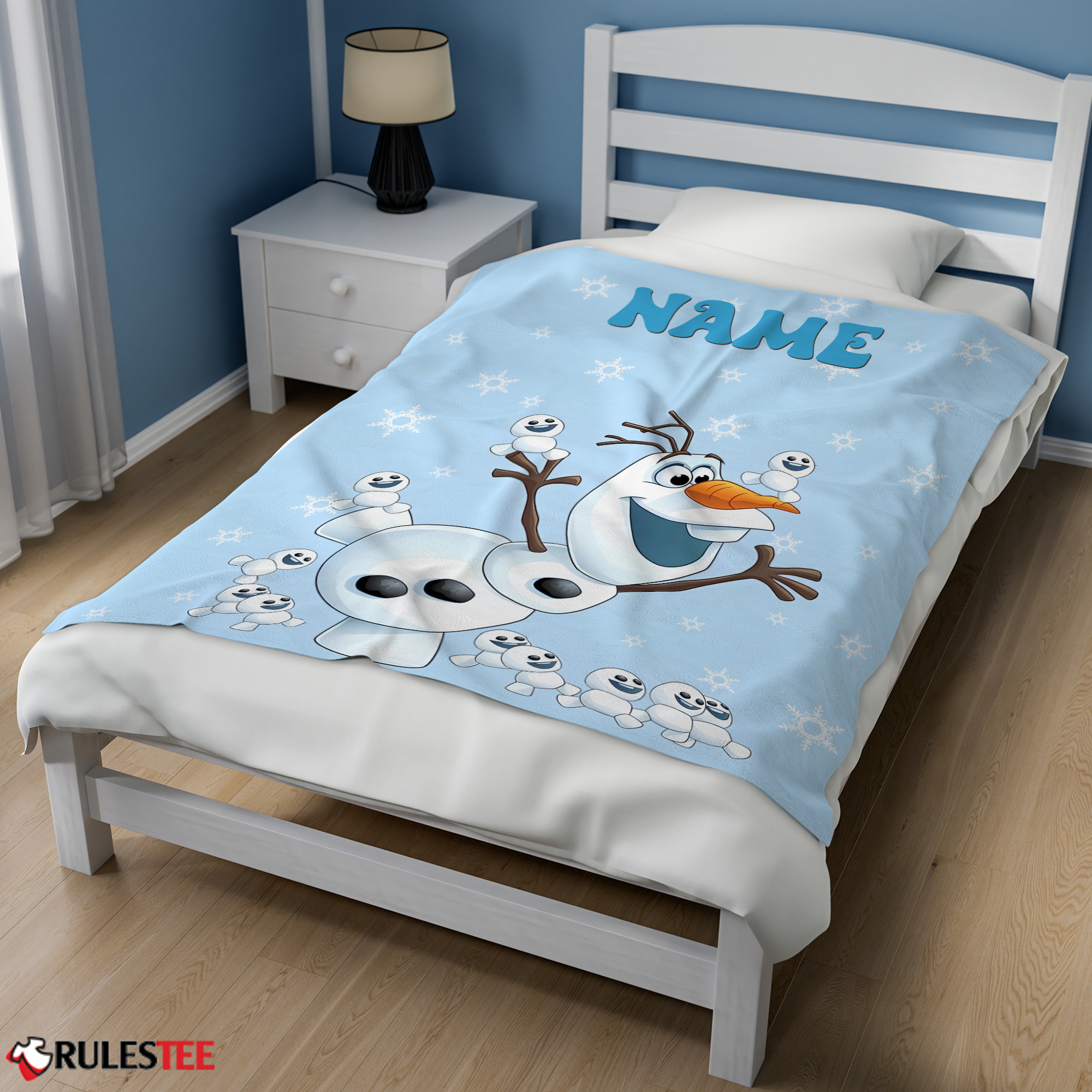 Disney Frozen Olaf Dancing Blanket Fleece Customized Blanket-mk-02