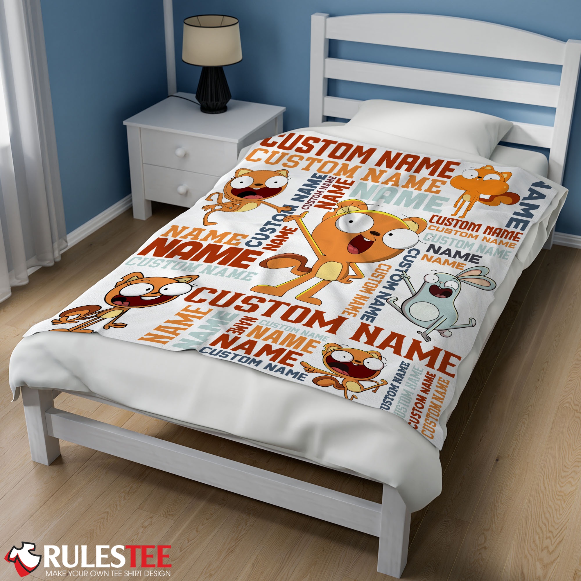 Disney Kiff Chatterley & Barry Buns Blanket Fleece Customized Blanket