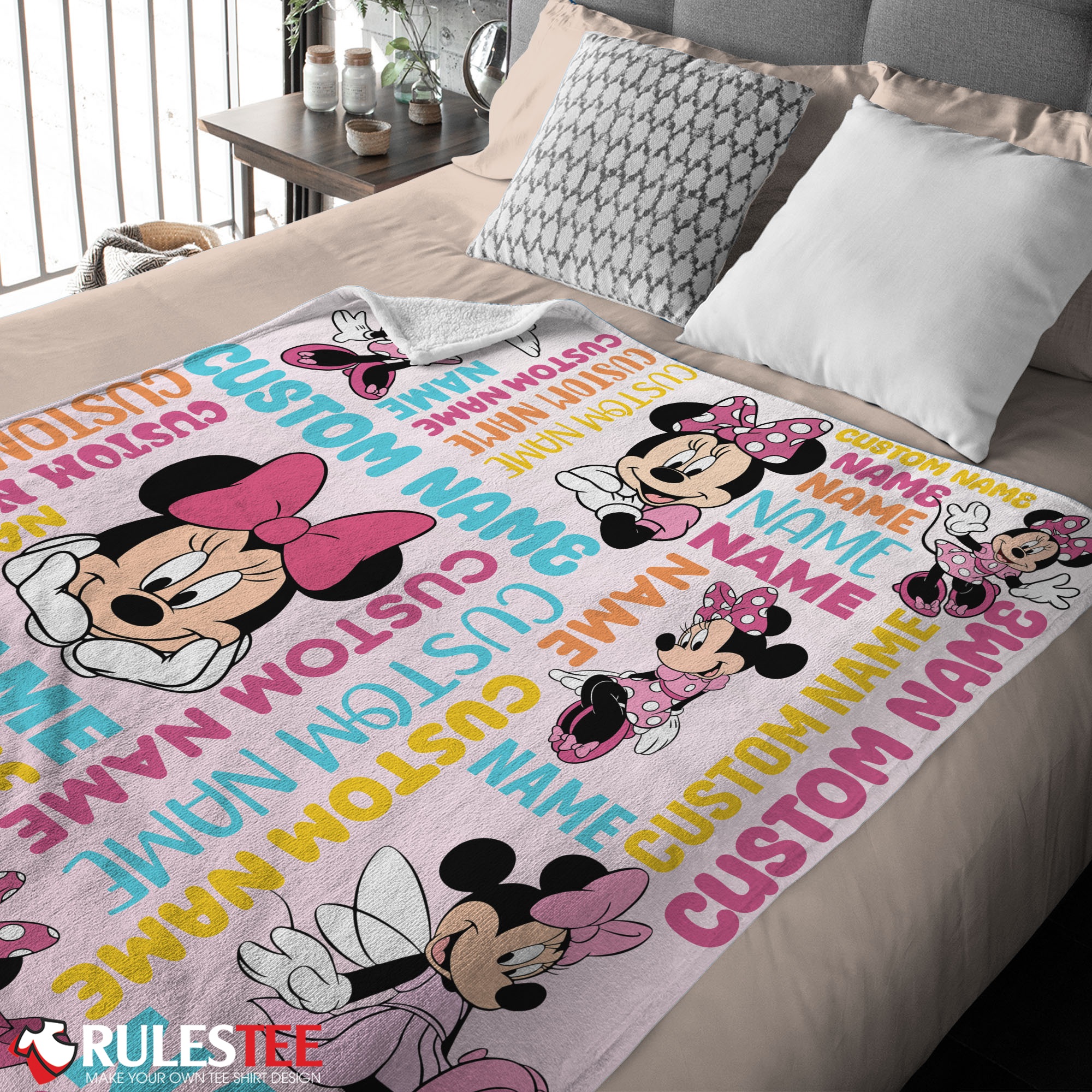 Disney Minnie Mouse Blanket Fleece Customized Blanket