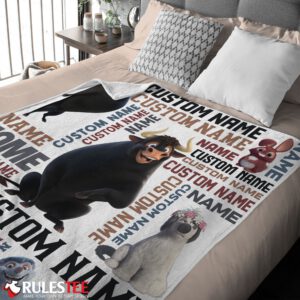 Ferdinand The Bull And Friends Blanket Fleece Customized Blanket