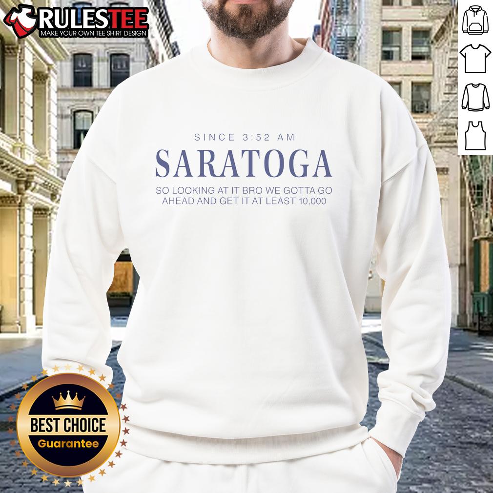 Cozy Nice Saratoga Water sweatshirt showcasing a stylish design and perfect for casual wear, ideal for water enthusiasts.