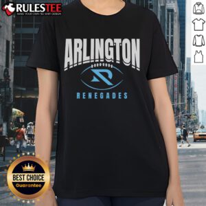 Top Arlington Renegades Football Outline Ladies Tee featuring a stylish design for fans of the team.