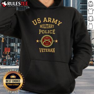 Top Army Military Police Veteran Hoodie featuring a bold design, perfect for honoring service and showcasing pride.