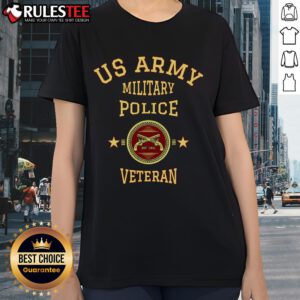 Stylish Top Army Military Police Veteran Ladies Tee featuring bold graphics and comfortable fit for proud servicewomen.