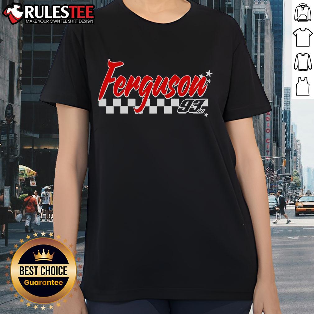 Top Carson Ferguson Star Ladies Tee in stylish design, perfect for casual wear and showcasing your fashion sense.