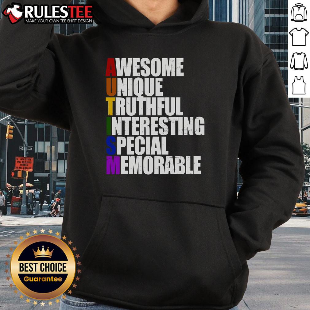 Awesome Autism Awareness Defined Quote Hoodie featuring a bold, inspiring message for promoting autism understanding.