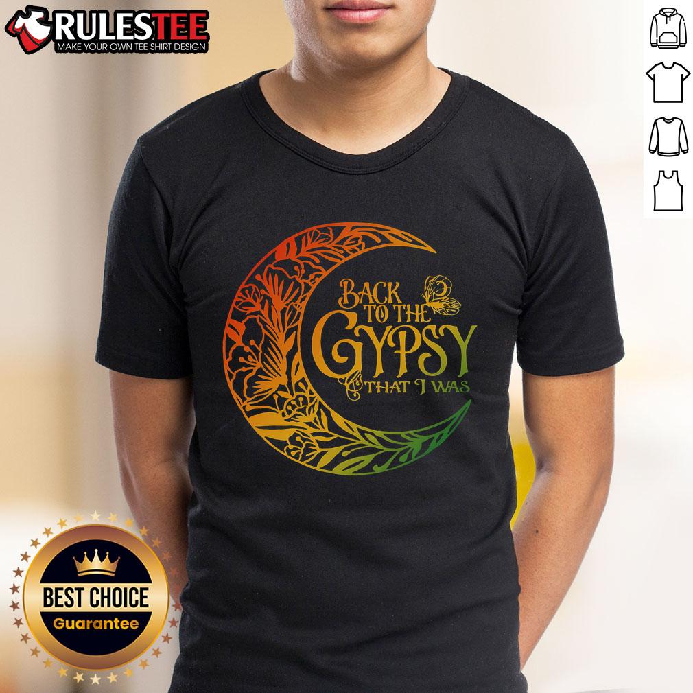Awesome Back To The Gypsy That I Was T-Shirt featuring a stylish design perfect for fans of vintage music apparel.