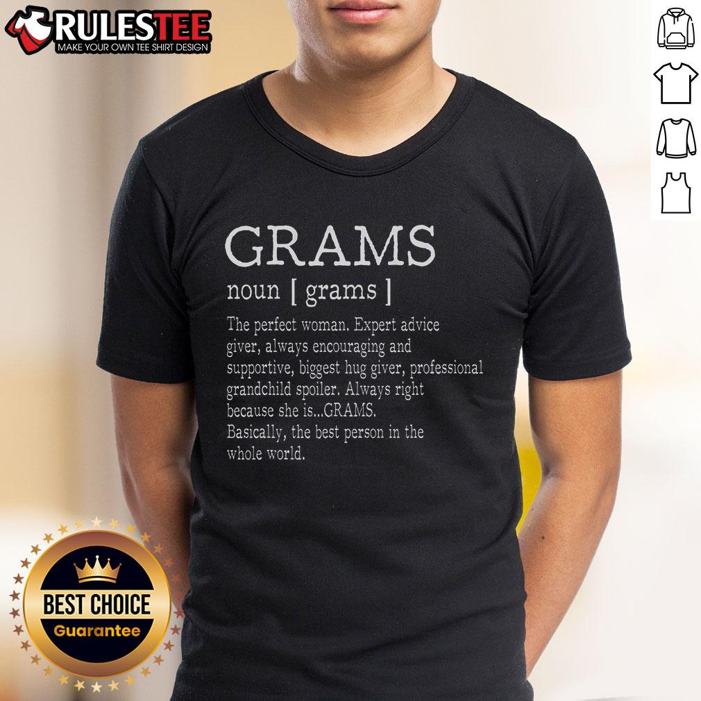 Awesome Grams Definition Grandma Mothers Day T-Shirt featuring a stylish design celebrating grandmothers.