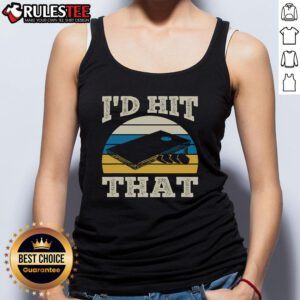 Awesome ID Hit That Bag Bean Cornhole Retro Tank Top in vibrant colors, perfect for cornhole enthusiasts and summer fun.