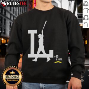Awesome Los Angeles Dodgers baseball logo sweatshirt featuring a stylish design for fans, perfect for game day.