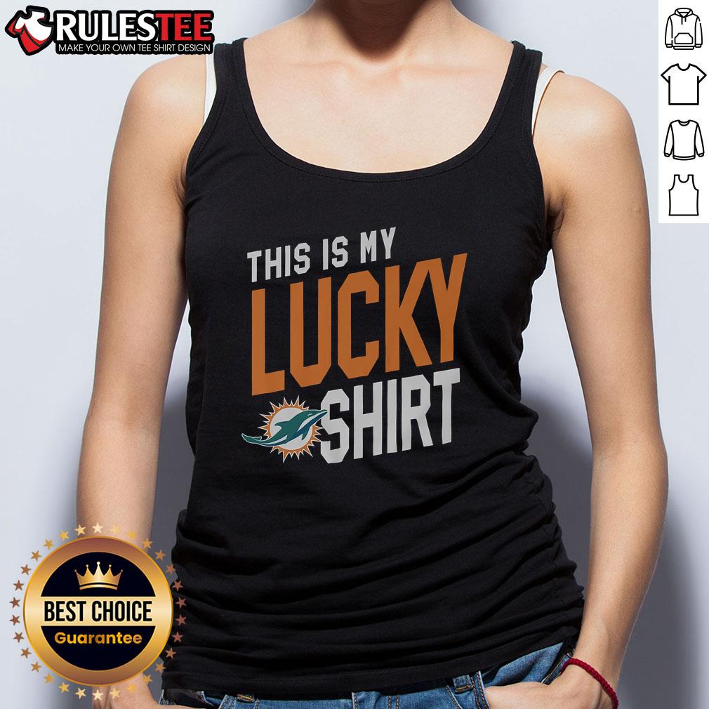 Miami Dolphins tank top with vibrant colors, perfect for game day and showcasing team spirit. This is my lucky tank top!