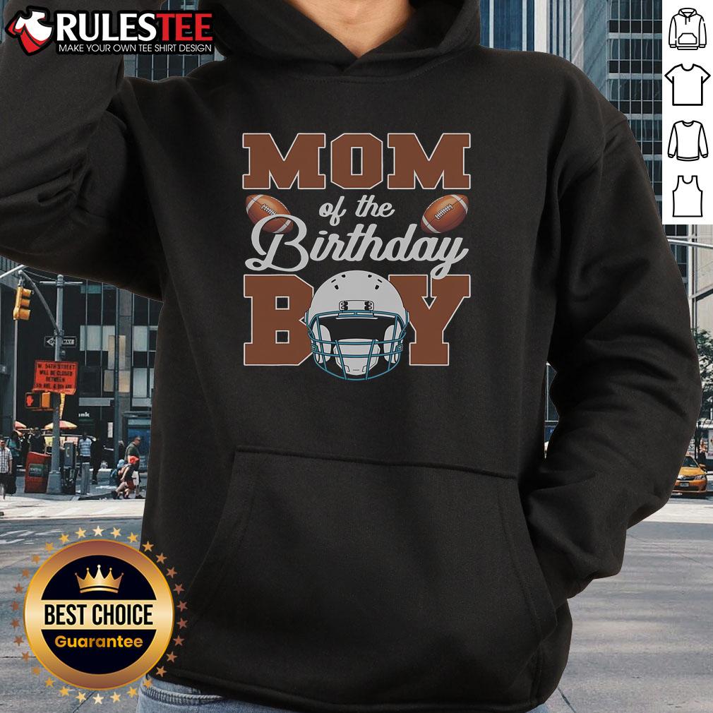 Awesome Mom of the Birthday Boy Football Hoodie, featuring a stylish design perfect for football-themed celebrations.