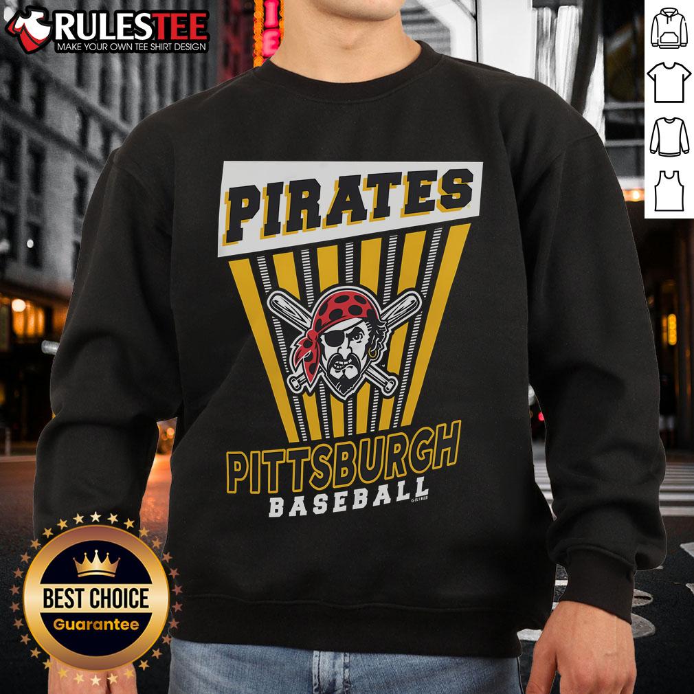 Awesome Pittsburgh Pirates baseball starter sweatshirt in black, featuring team logo and stylish design for fans.