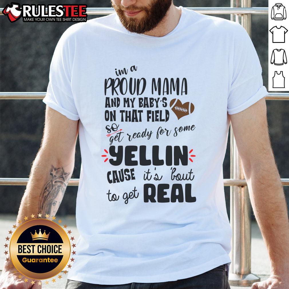 Awesome Proud Football Mama Pretty T-Shirt featuring a stylish design for dedicated football moms.