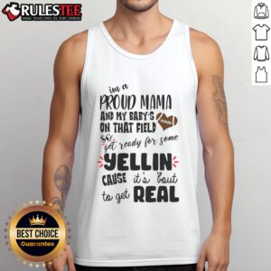 Awesome Proud Football Mama Pretty Tank Top in vibrant colors, perfect for showing team spirit on game day.
