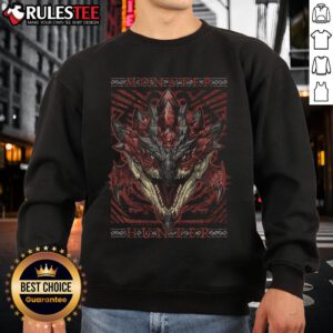 Awesome Rathalos Hunting Club Monster Hunter sweatshirt featuring a bold design for fans of the popular video game series.