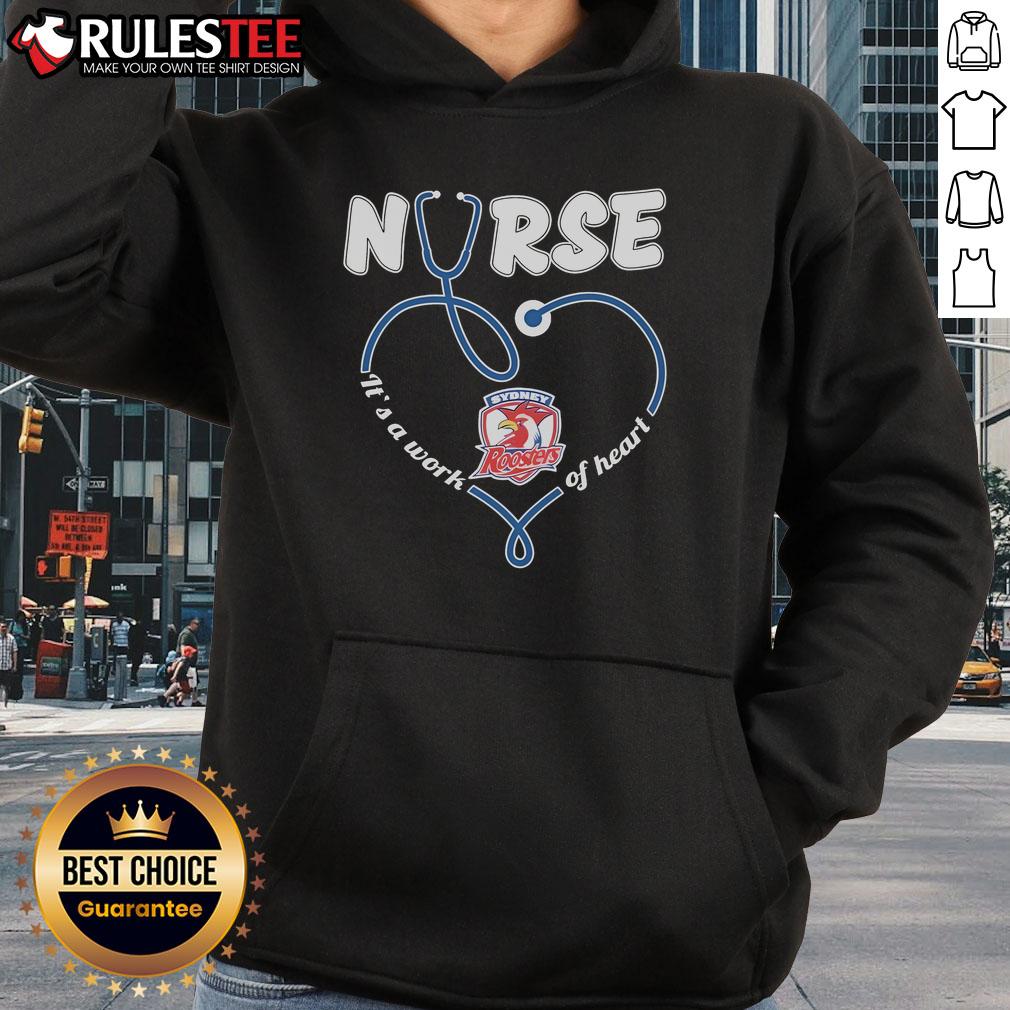 Awesome Sydney Roosters Nurse Hoodie, a heartfelt design for fans showcasing team spirit and support.