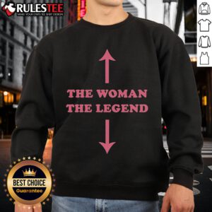 Alt Text: Awesome The Woman The Legend Sweatshirt featuring stylish design and comfortable fit for everyday wear.
