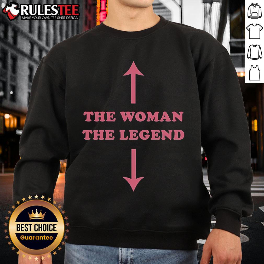 Alt Text: Awesome The Woman The Legend Sweatshirt featuring stylish design and comfortable fit for everyday wear.