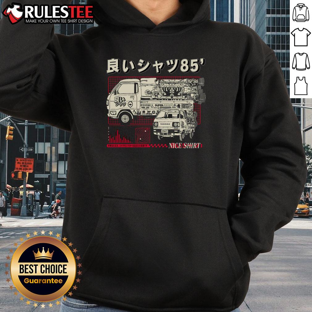 Awesome Truck-kun Rocket hoodie from 1985, featuring vibrant graphics and a stylish design for anime fans.