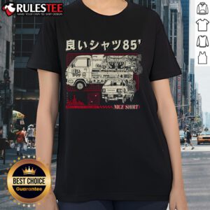 Awesome Truck-kun Rocket Nice Shirt 1985 Ladies Tee featuring vibrant graphics and a stylish design for fans.