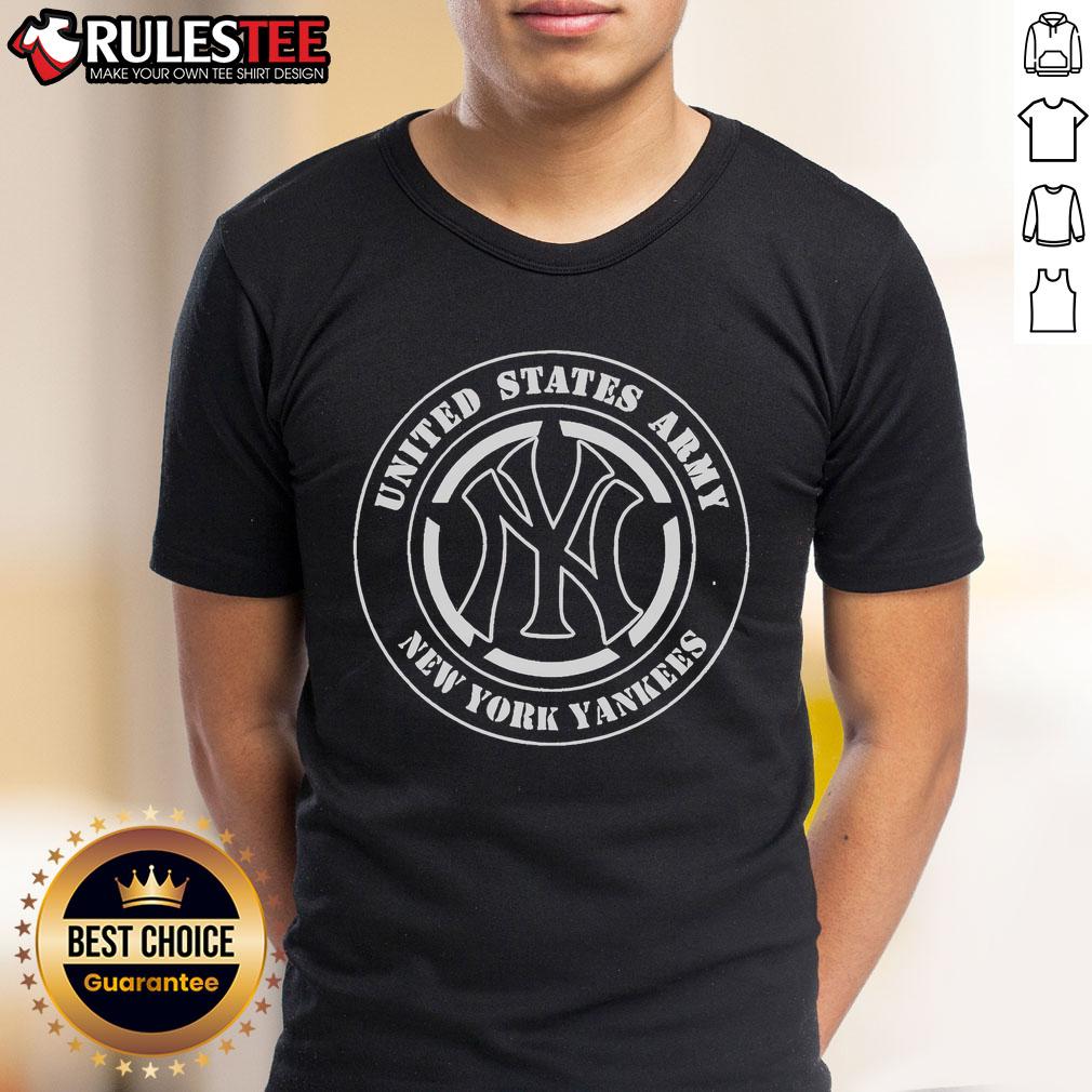 Awesome United States Army New York Yankees Military Appreciation T-Shirt featuring bold graphics and patriotic design.