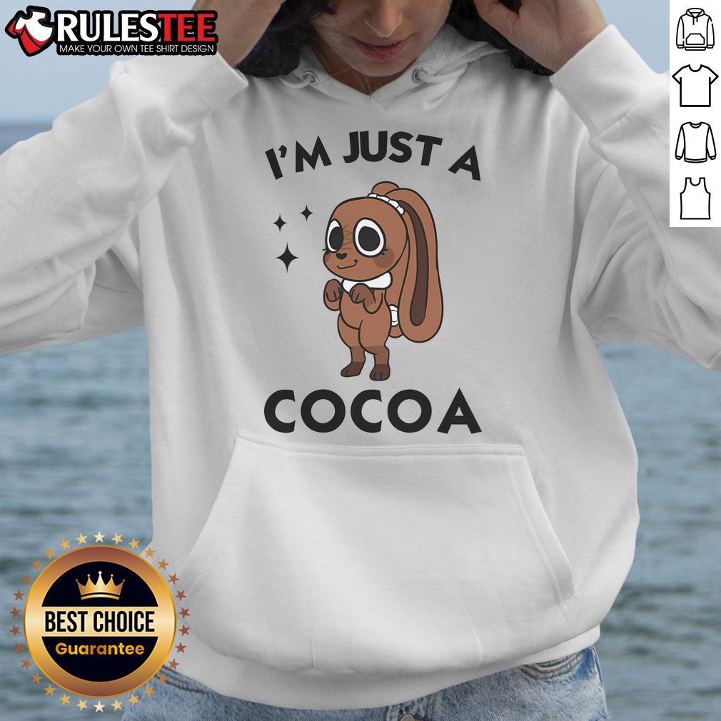 Cute Dandy's World Easter Cocoa the Chocolate Easter Bunny Hoodie, perfect for festive spring celebrations.