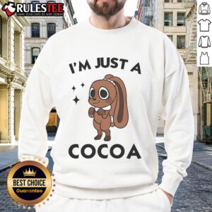 Alt Text: Cute Dandy's World Easter Cocoa the Chocolate Easter Bunny sweatshirt featuring a playful bunny design in vibrant colors.