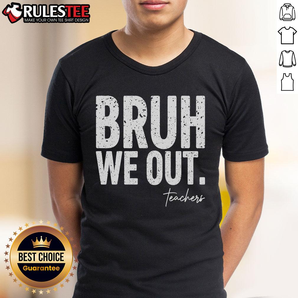 Cute End Of School Year Teacher Summer Bruh We Out Teachers T-Shirt design featuring fun graphics and vibrant colors.