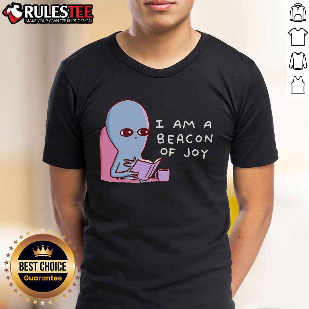Cute I Am A Beacon Of Joy Strange Planet T-Shirt featuring colorful graphics and a playful design for unique style.