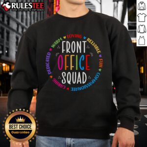 Cute school secretary sweatshirt for admin appreciation, perfect for front office squad style and comfort.