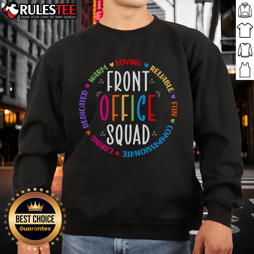 Cute school secretary sweatshirt for admin appreciation, perfect for front office squad style and comfort.