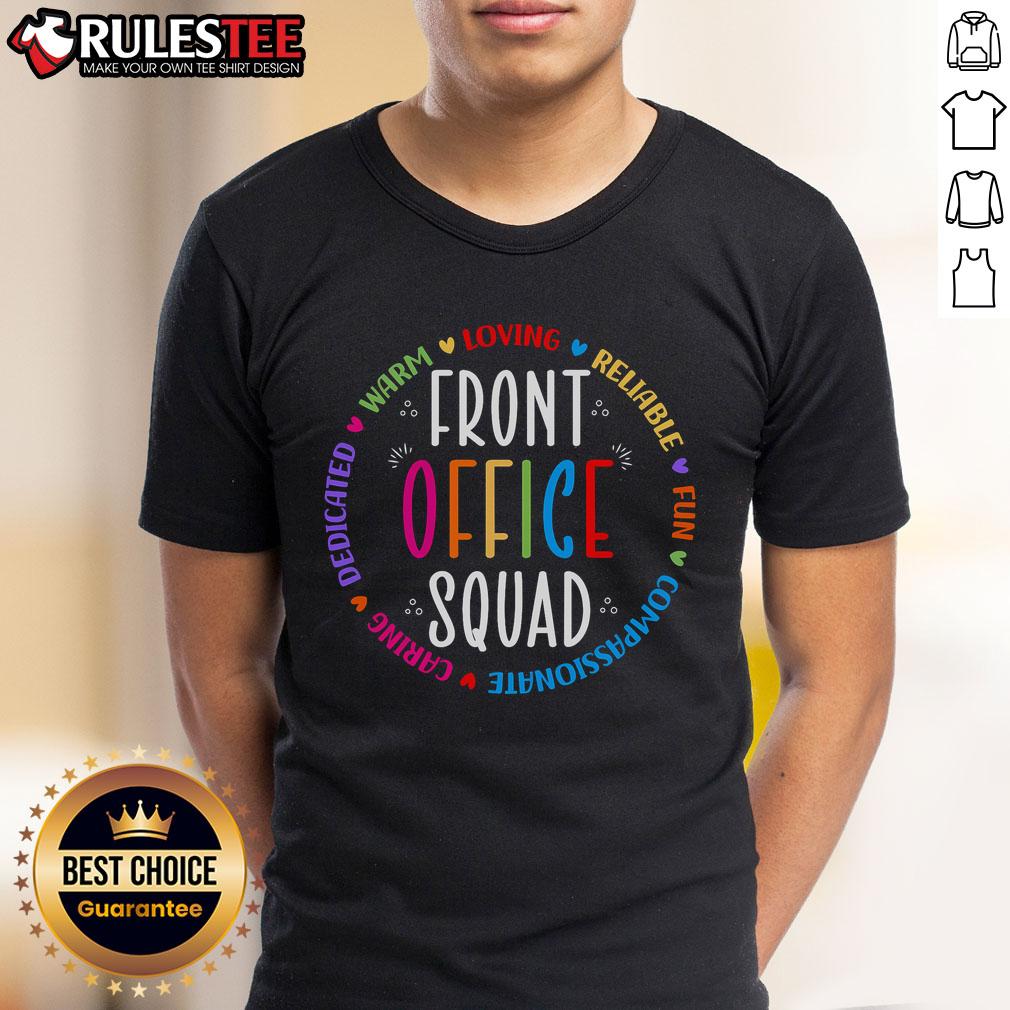 Cute School Secretary Admin Appreciation Front Office Squad T-Shirt featuring a fun design for dedicated office staff.
